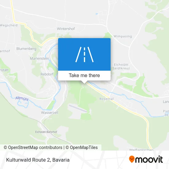 Карта Kulturwald Route 2