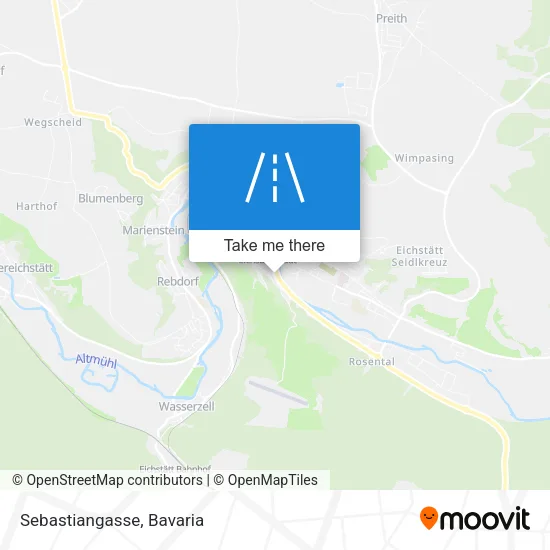 Карта Sebastiangasse