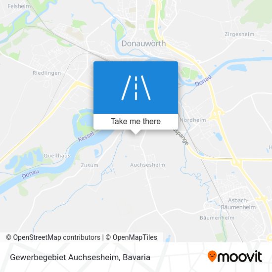 Gewerbegebiet Auchsesheim map