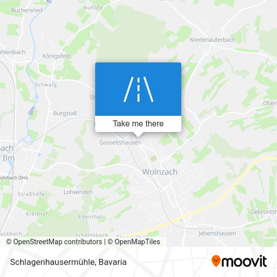 Schlagenhausermühle map
