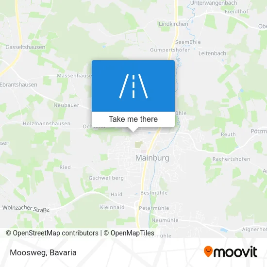 Moosweg map