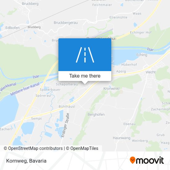 Kornweg map