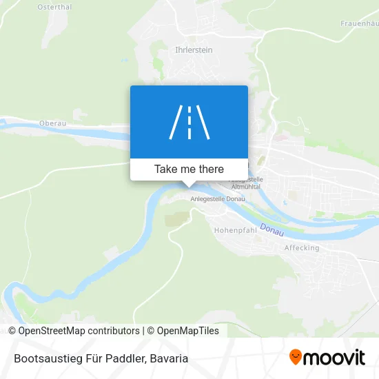 Карта Bootsaustieg Für Paddler