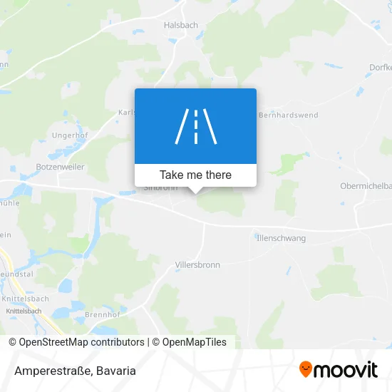 Карта Amperestraße