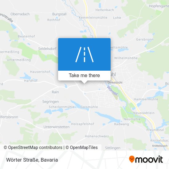 Wörter Straße map