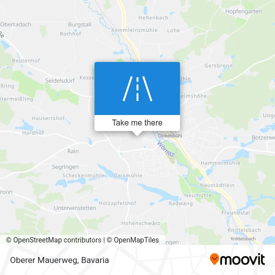 Карта Oberer Mauerweg