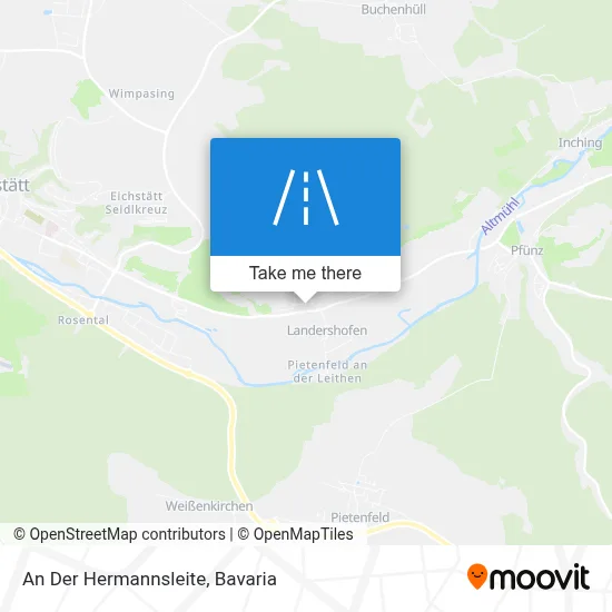 An Der Hermannsleite map