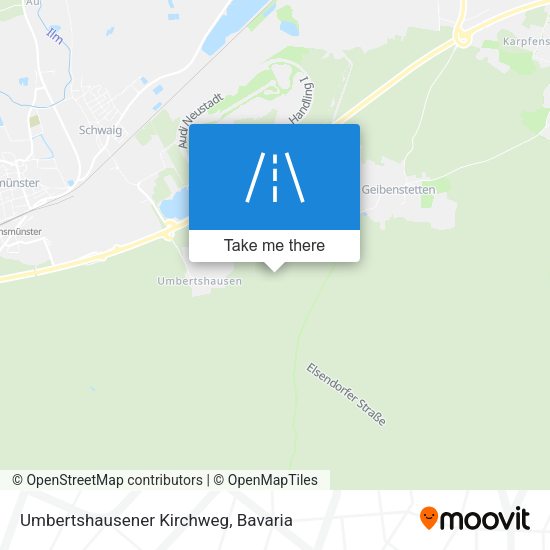 Umbertshausener Kirchweg map