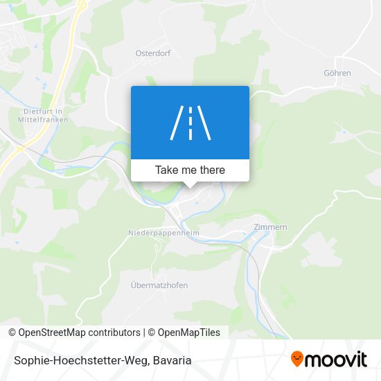 Sophie-Hoechstetter-Weg map