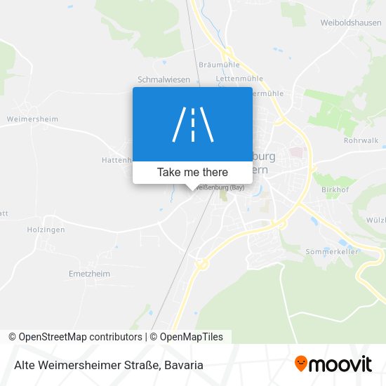 Alte Weimersheimer Straße map