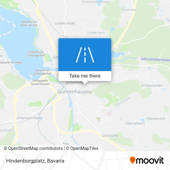 Карта Hindenburgplatz