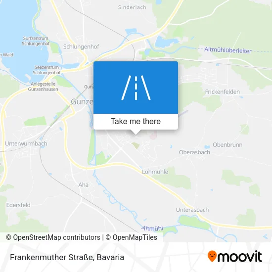 Карта Frankenmuther Straße