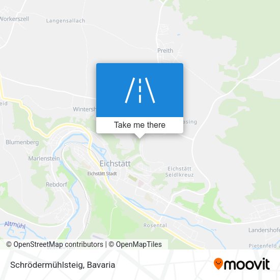 Schrödermühlsteig map