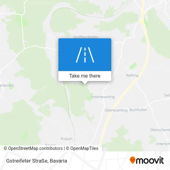 Карта Gstreifeter Straße