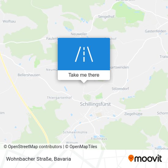 Wohnbacher Straße map