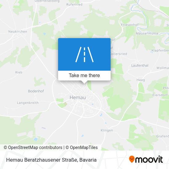 Hemau Beratzhausener Straße map