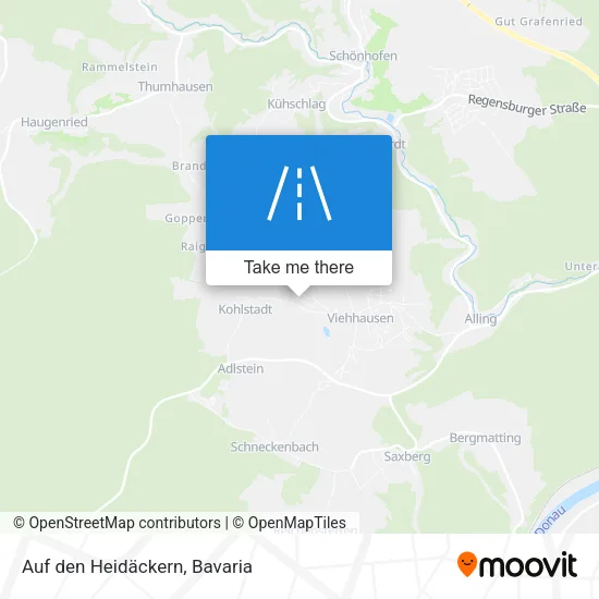 Карта Auf den Heidäckern