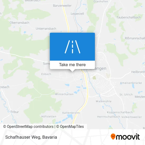 Карта Schafhauser Weg
