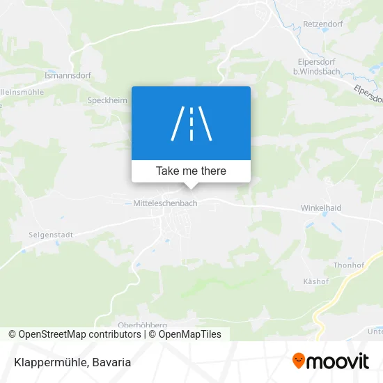 Карта Klappermühle