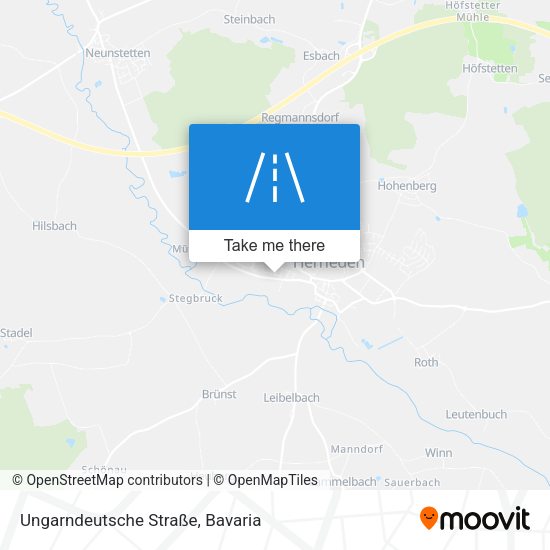Ungarndeutsche Straße map
