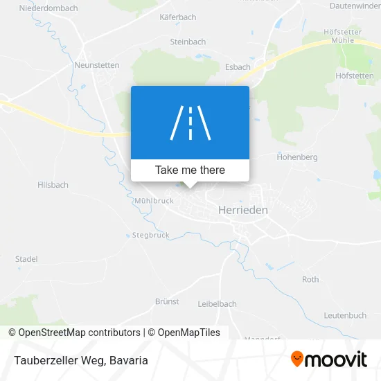 Карта Tauberzeller Weg