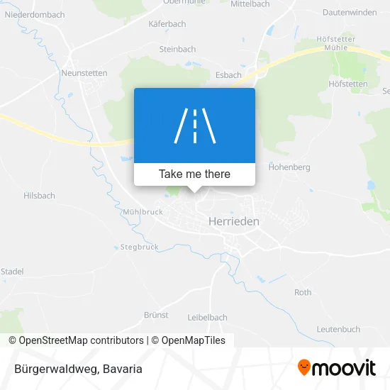 Карта Bürgerwaldweg
