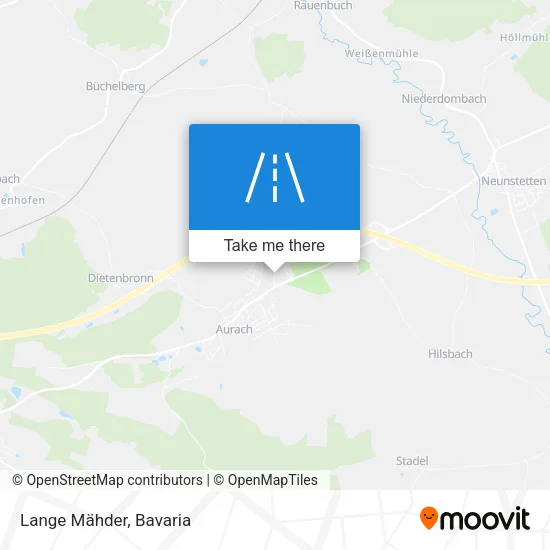 Карта Lange Mähder
