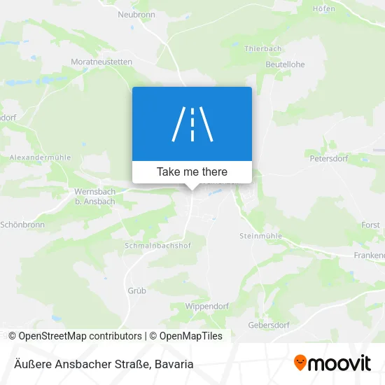Карта Äußere Ansbacher Straße