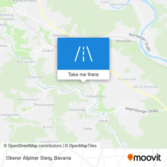 Карта Oberer Alpiner Steig