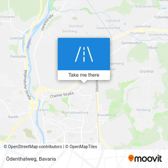 Карта Ödenthalweg