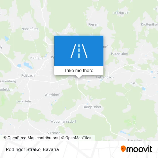 Карта Rodinger Straße