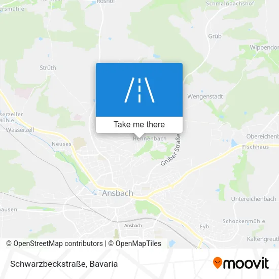 Карта Schwarzbeckstraße