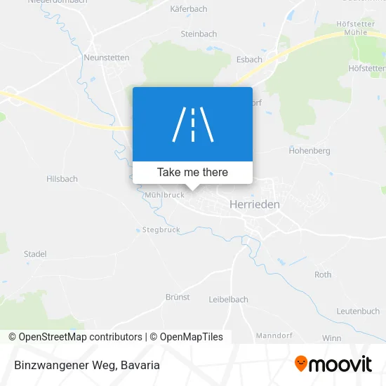 Карта Binzwangener Weg