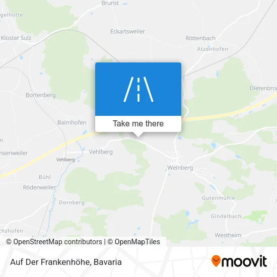 Карта Auf Der Frankenhöhe