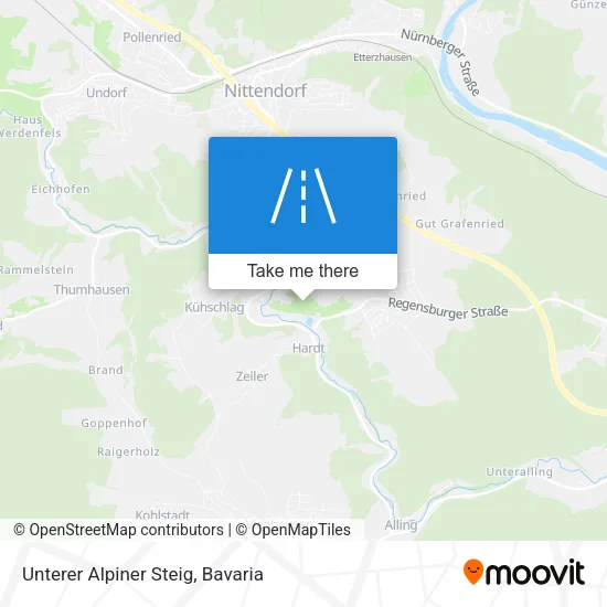 Карта Unterer Alpiner Steig