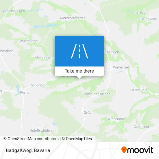 Карта Badgaßweg