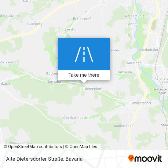 Alte Dietersdorfer Straße map