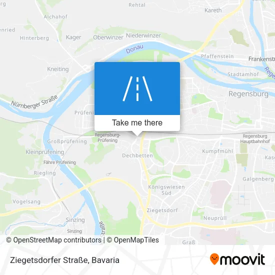 Карта Ziegetsdorfer Straße