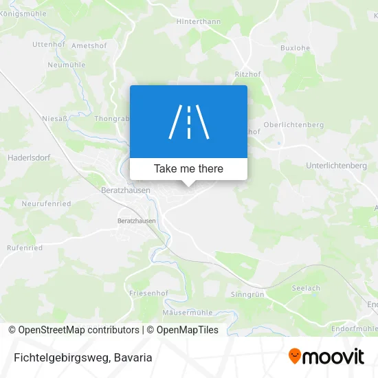 Карта Fichtelgebirgsweg