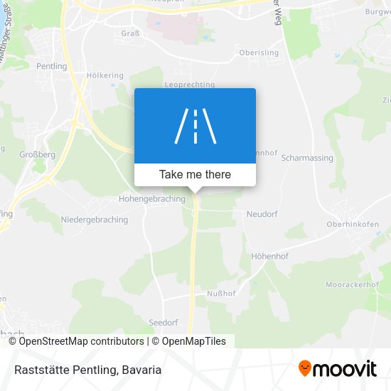 Raststätte Pentling map