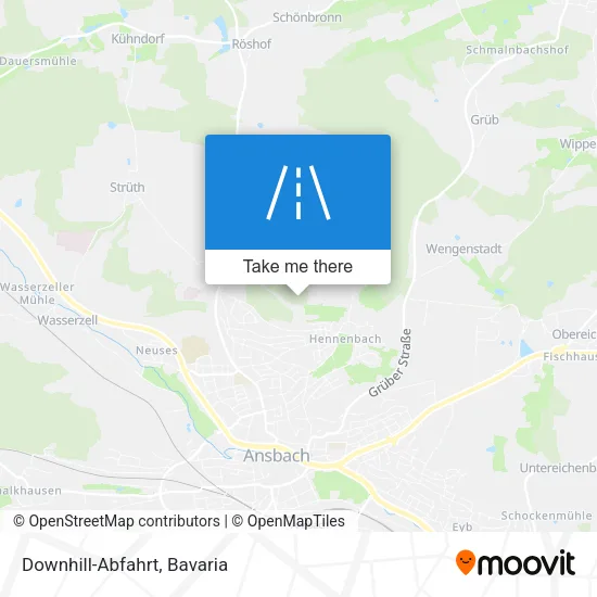 Карта Downhill-Abfahrt
