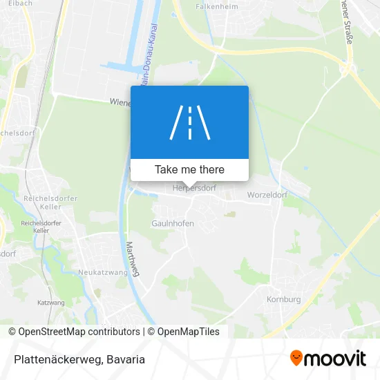 Карта Plattenäckerweg