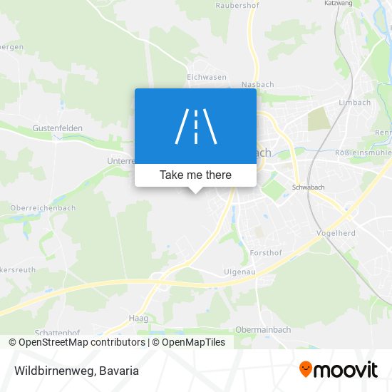 Wildbirnenweg map