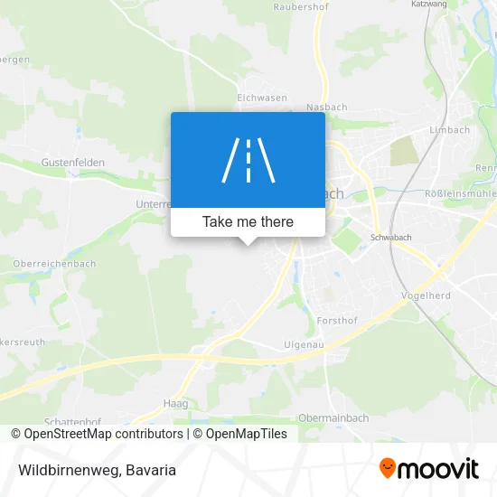 Wildbirnenweg map
