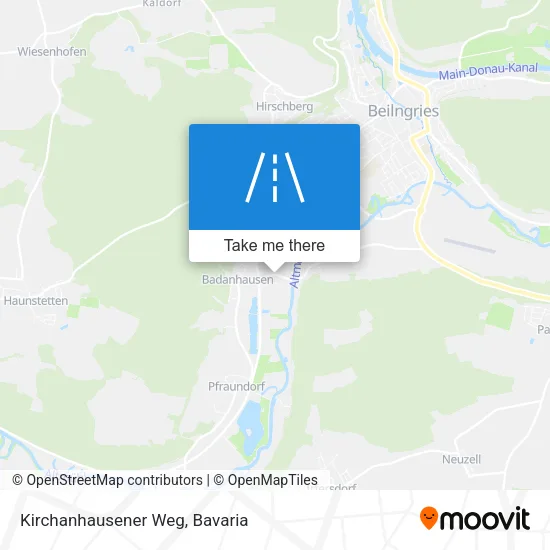 Карта Kirchanhausener Weg