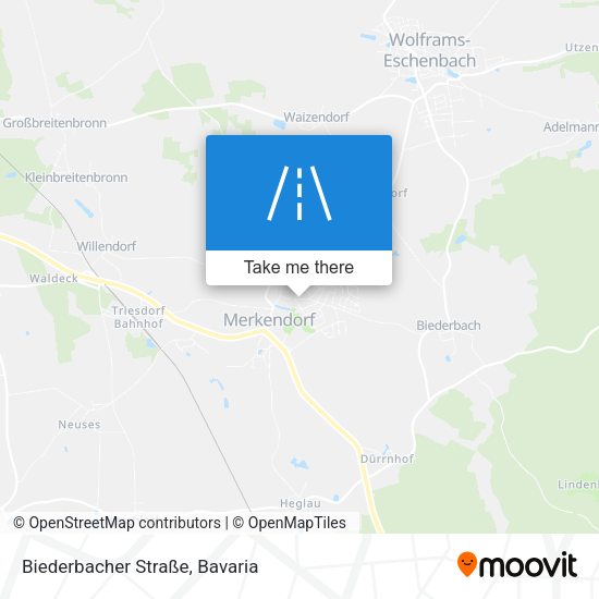 Biederbacher Straße map