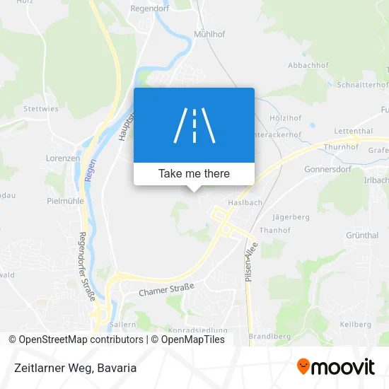 Карта Zeitlarner Weg