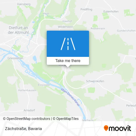 Карта Zächstraße