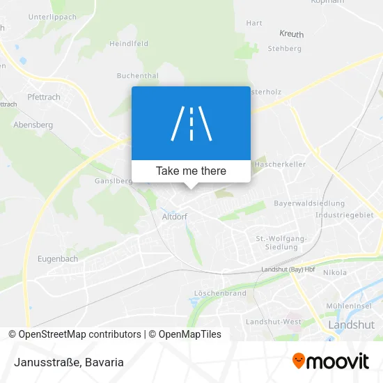 Карта Janusstraße