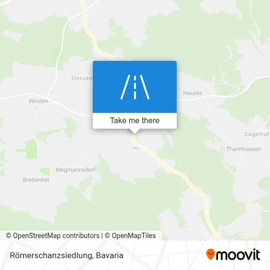 Römerschanzsiedlung map